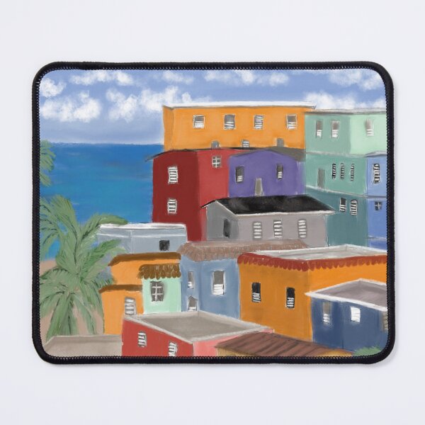 Item preview, Colorida comunidad costera de La Perla en el Viejo San Juan Puerto Rico designed and sold by Jane Domenech.