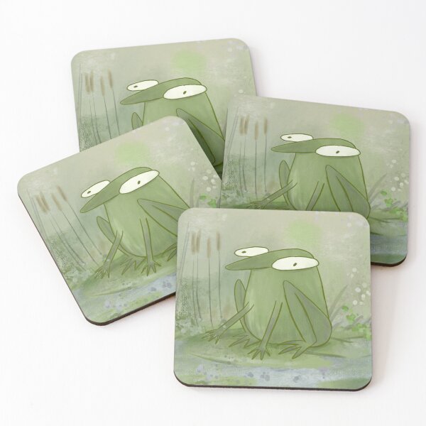 Item preview, Weird frog painting designed and sold by OrangesAndFun.