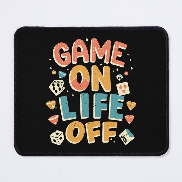 Item preview, GAME ON, LIFE OFF playful gaming theme designed and sold by XYDstore.