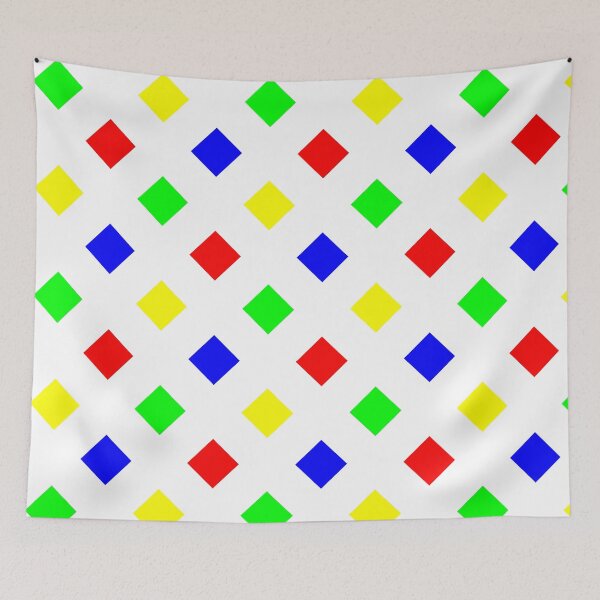 Item preview, Vibrant Geometric Diamond Pattern – Red, Green, Blue & Yellow designed and sold by DLawsonDesigns.