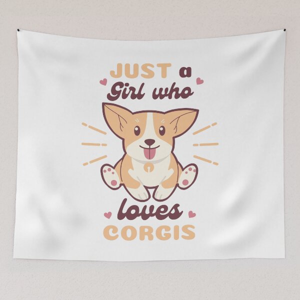 Item preview, Just A Girl Who Loves Corgis Cute Corgi Eating Kawaii designed and sold by demiano-shirt.