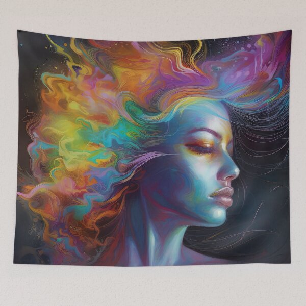 Item preview, Dreamscape: Abstract Fusion of Sleep and Flowing Dreams designed and sold by iQuorra.