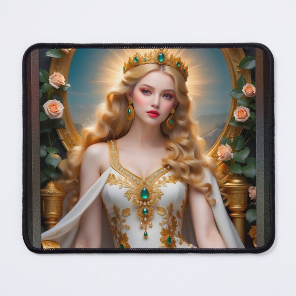 Item preview, Ceres En Su Trono,Pintura Romana Beautiful AI Concept Art Portrait by Xzendor7 designed and sold by Xzendor7 Digital Art Creations.