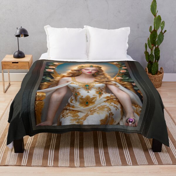 Item preview, Ceres En Su Trono, Pintura Romana Hermoso retrato de arte conceptual con IA de Xzendor7 designed and sold by Xzendor7 Digital Art Creations.