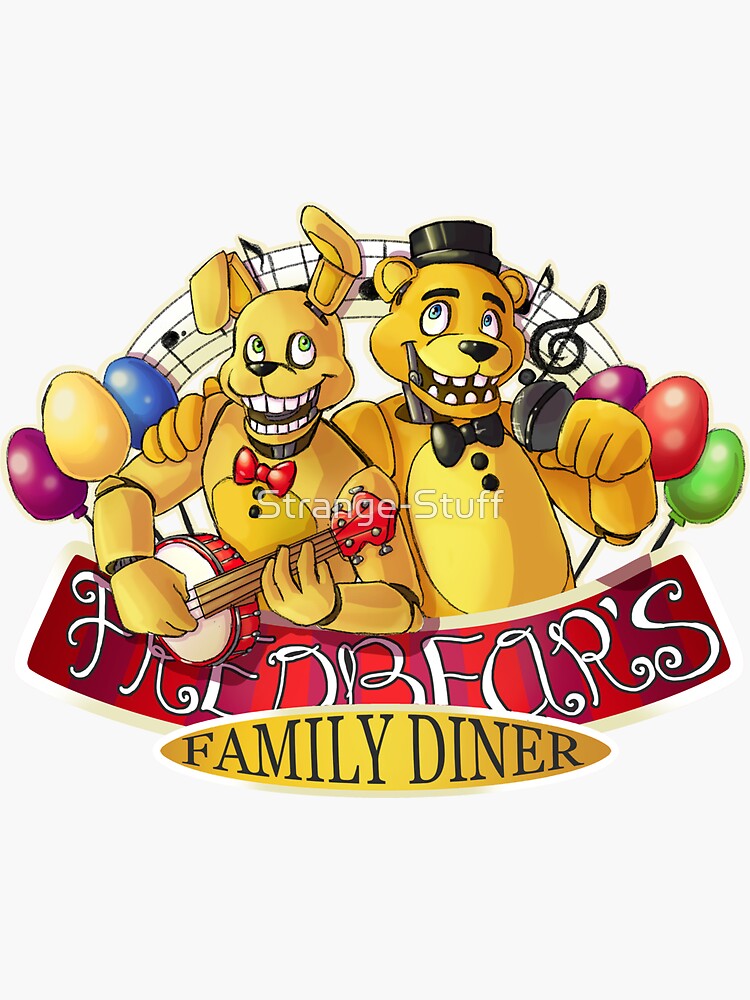  Fredbear'S Family Diner Poster (Spring Bonnie) Sticker
