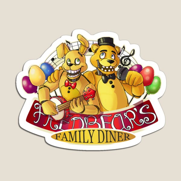 Fredbear's Family Diner (Vintage)  Magnet for Sale by Hush-Art