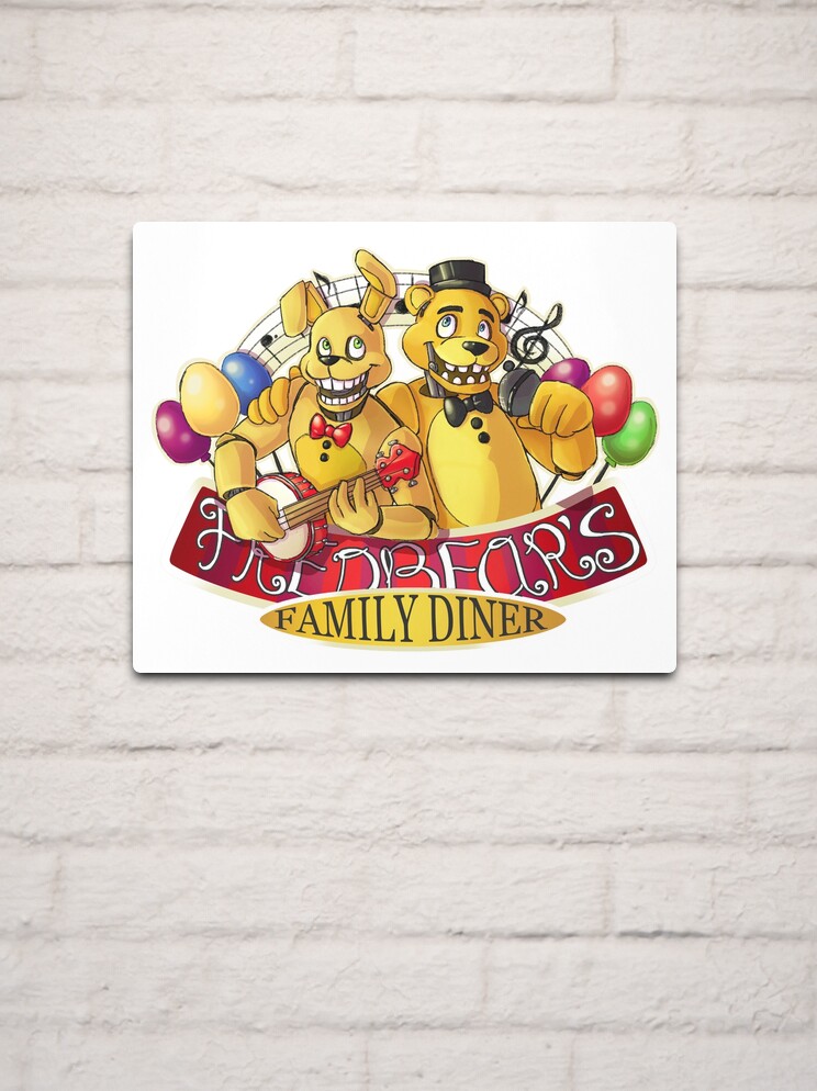 FNAF Fredbear's Family Diner Pizza Metal Sign Wall Decor - 8x12 Inch  Novelty Art Print