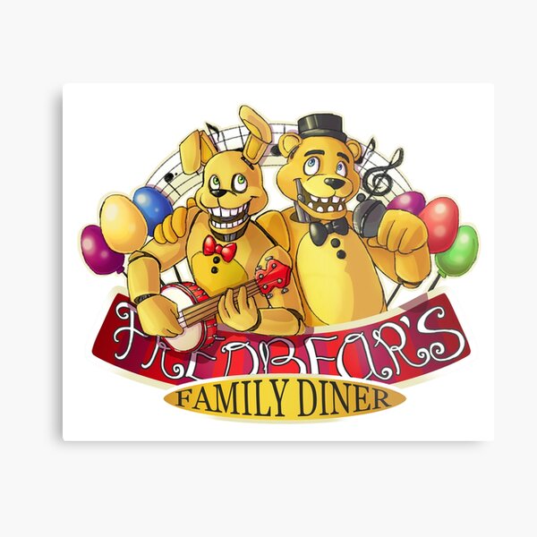  FNAF Fredbear's Family Diner Pizza Metal Sign Wall Decor -  8x12 Inch Novelty Art Print : Home & Kitchen