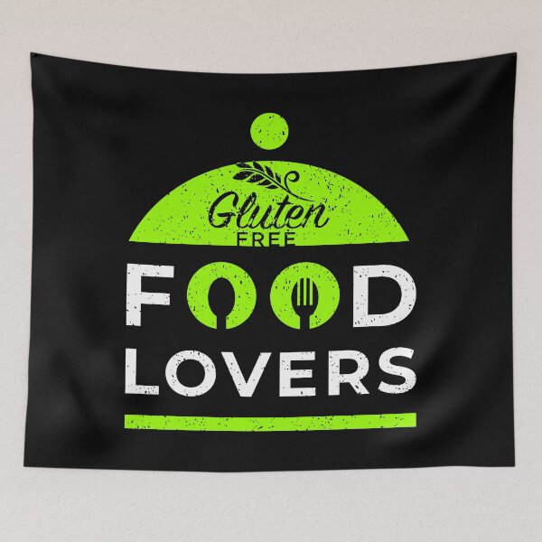 Artikelvorschau, T-Shirt-Design mit der Aufschrift „Liebhaber glutenfreier Speisen“. entworfen und verkauft von MyGluteesFree77.