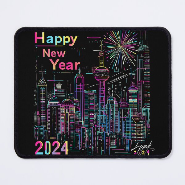 Item preview, Happy New Year 2024 Celebration Holiday designed and sold by emaga.
