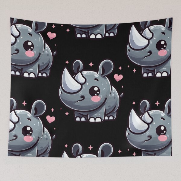 Item preview, Rhinoceros Majesty designed and sold by ArtfulWeave.