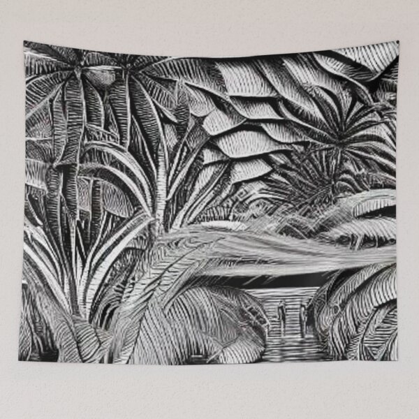 Item preview, People hiding under palms designed and sold by George Hutton Hunter.
