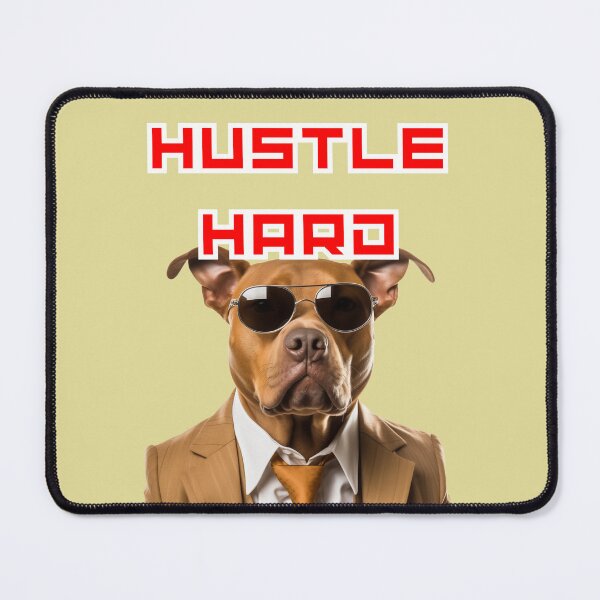 Item preview, pitbull Hustle Hard, Dream Big: Chase Your Ambitions designed and sold by coserkan.