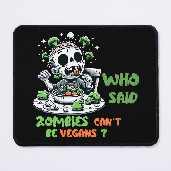 Item preview, Vegan Zombie, Who Said Zombies Can't Be Vegans? designed and sold by shypixels.