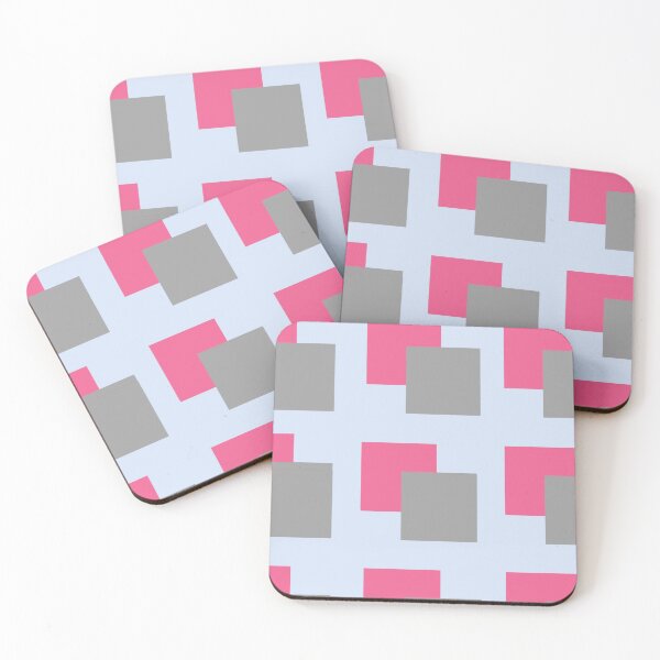 Item preview, Gray And Pink Squares pattern designed and sold by Nesro34.