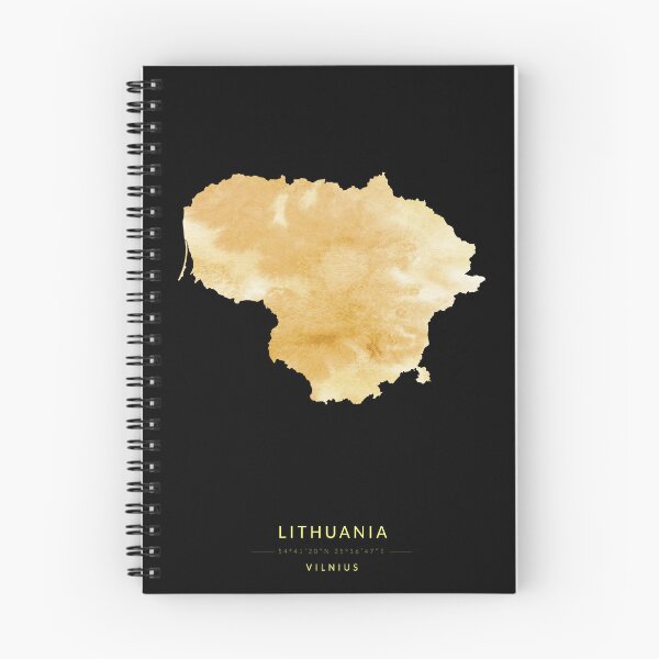 Item preview, Lithuania map in gold color designed and sold by Jerhus.