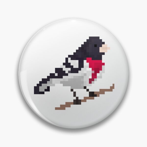 Item preview, Rose-breasted grosbeak 32 bit designed and sold by filterfoxx.