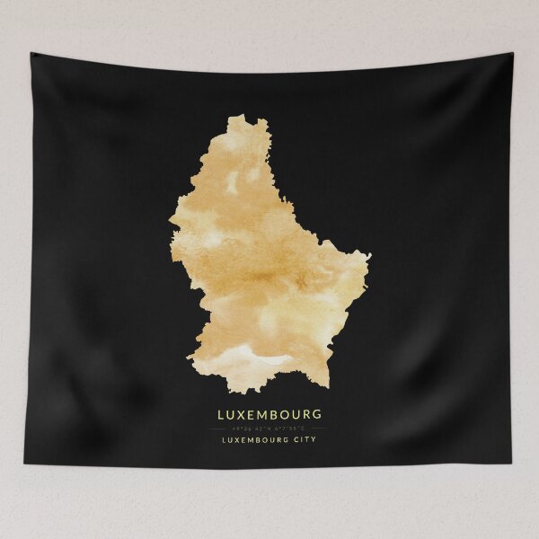 Item preview, Luxembourg map in gold color designed and sold by Jerhus.