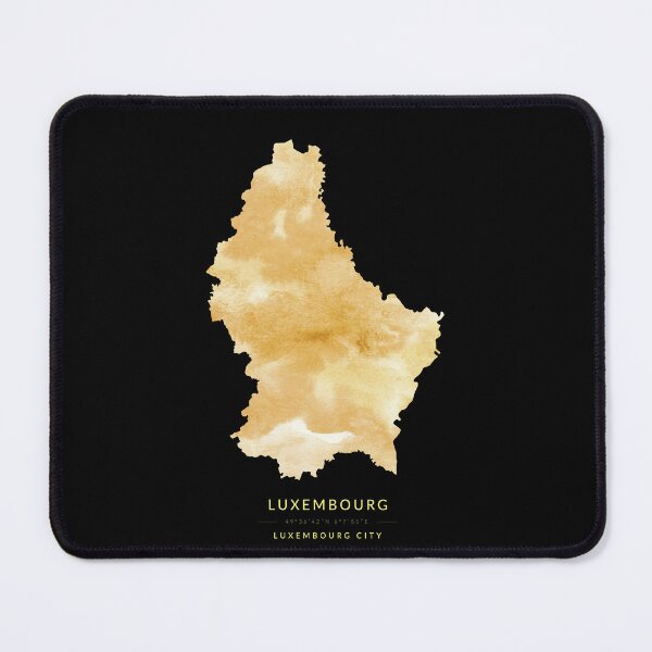 Item preview, Luxembourg map in gold color designed and sold by Jerhus.