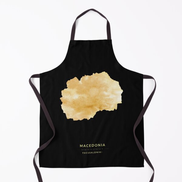 Item preview, Macedonia map in gold color designed and sold by Jerhus.