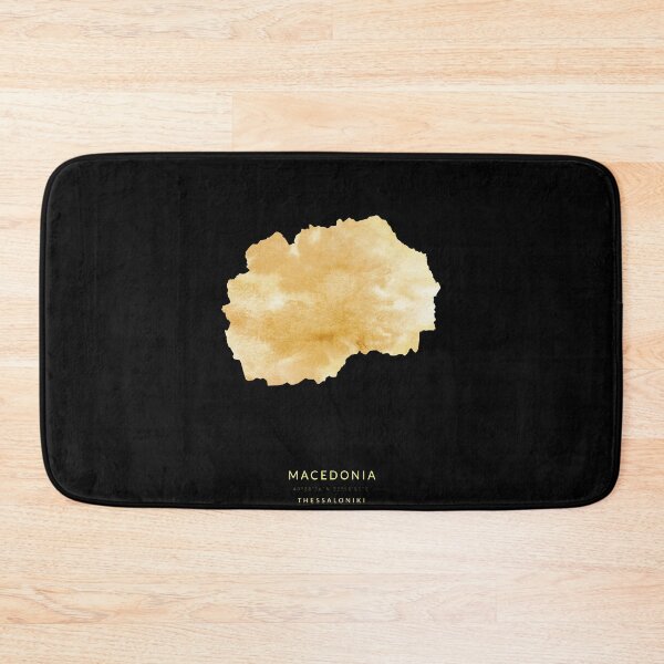 Item preview, Macedonia map in gold color designed and sold by Jerhus.