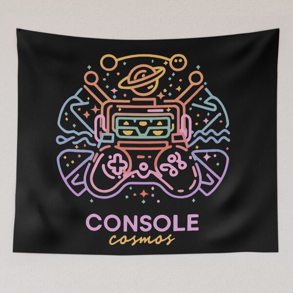 Item preview, Console Cosmos neon silhouette  designed and sold by XYDstore.
