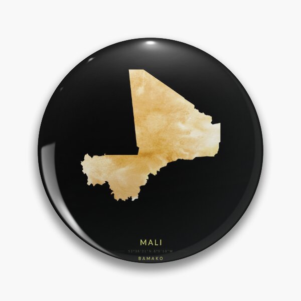 Item preview, Map of Mali in gold color designed and sold by Jerhus.