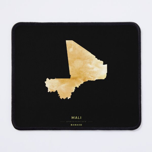 Item preview, Map of Mali in gold color designed and sold by Jerhus.