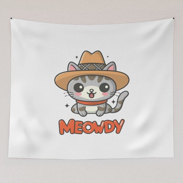 Item preview, Meowdy Cat, Western Cat, Cowboy Cat designed and sold by Krieghorn.