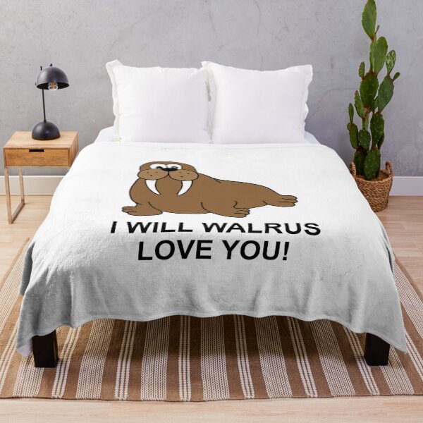 Item preview, I Will Walrus Love You - Cartoon Walrus designed and sold by Scat the cat.