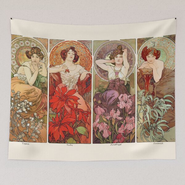 Item preview, The Precious Stones, by Alphonse Mucha. HIGH DEFINITION designed and sold by MINDTHECHERRY.