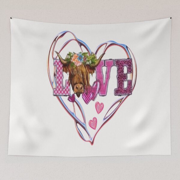 Item preview, Heifer Love, Cute Lettering Design , Bee Mine For Valentine, Everyday My Valentine, you will live on in my heart designed and sold by Adri Barnard.