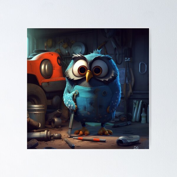 Item preview, Owl Mechanic  designed and sold by Highlandkings.