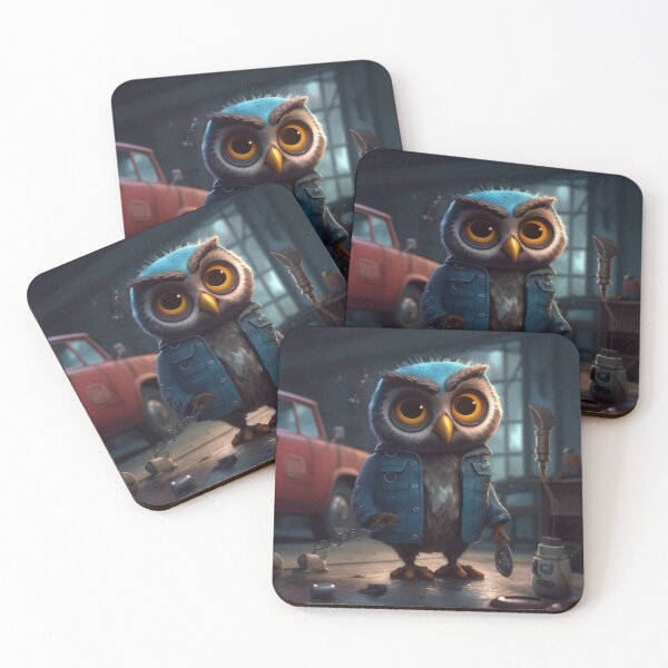 Item preview, Owl Mechanic Orville designed and sold by Highlandkings.