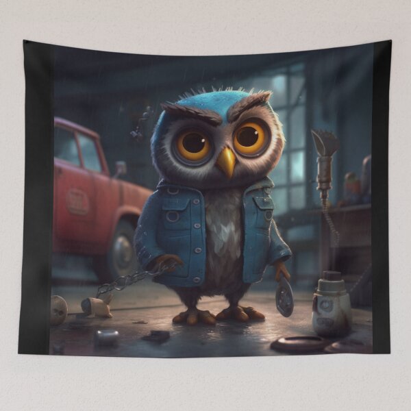 Item preview, Owl Mechanic Orville designed and sold by Highlandkings.