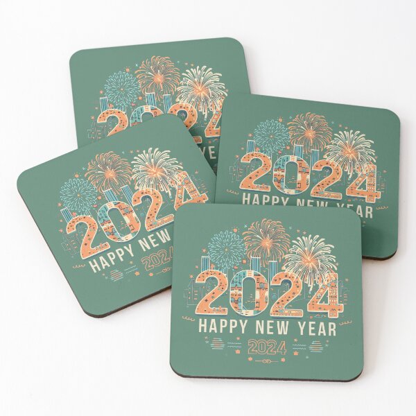 Item preview, Happy New Year 2024 Celebration Holiday designed and sold by emaga.