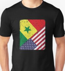 Senegal American Flag Apparel Unisex T-Shirt