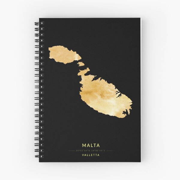 Item preview, Malta map in gold color designed and sold by Jerhus.
