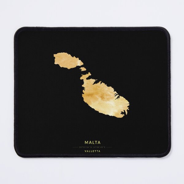 Item preview, Malta map in gold color designed and sold by Jerhus.