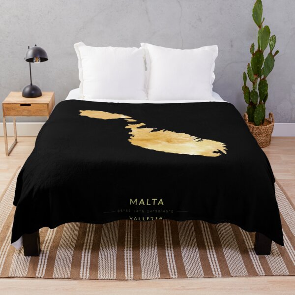 Item preview, Malta map in gold color designed and sold by Jerhus.