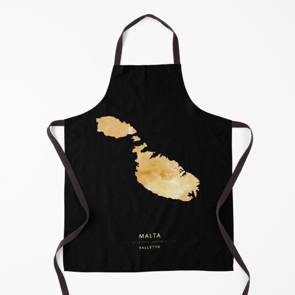 Item preview, Malta map in gold color designed and sold by Jerhus.