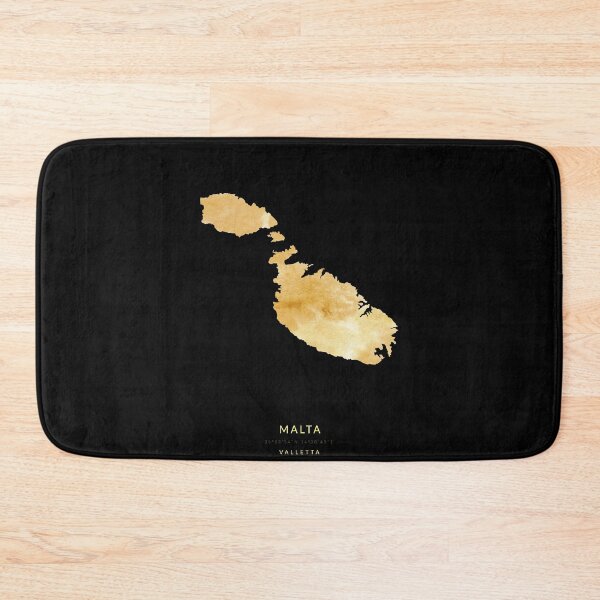 Item preview, Malta map in gold color designed and sold by Jerhus.