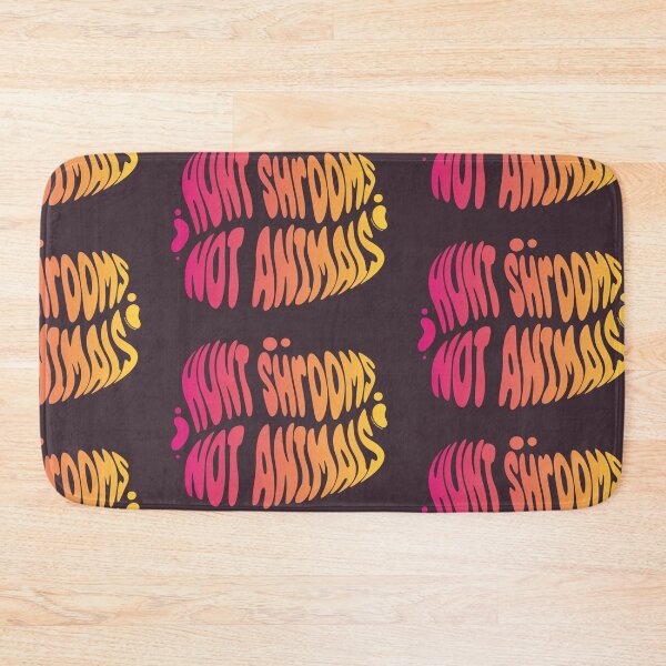Item preview, Hunt Shrooms Not Animals | 60s Psy Lettering designed and sold by monkeybusiness.pt.