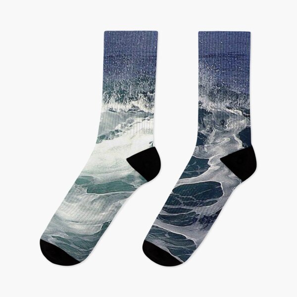Item preview, Blue Ocean Waves White Waves designed and sold by MMMPrintDesignM.