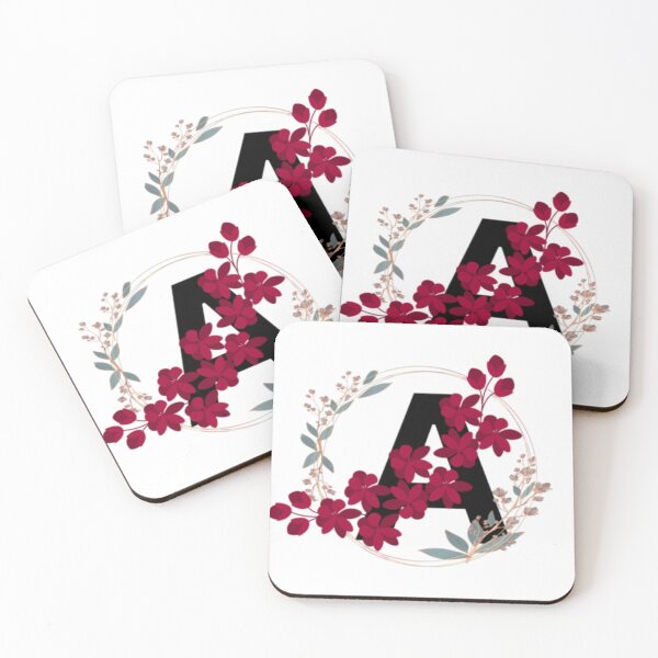 Item preview, Alphabet A- adorable floral pattern  designed and sold by Sparkdesigner2.