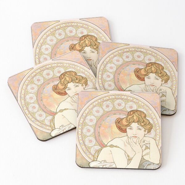 Item preview, The Precious Stones - Topaz (La Topaze), by Alphonse Mucha. HIGH DEFINITION designed and sold by MINDTHECHERRY.