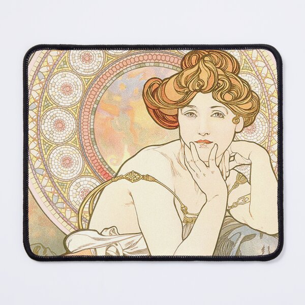 Item preview, The Precious Stones - Topaz (La Topaze), by Alphonse Mucha. HIGH DEFINITION designed and sold by MINDTHECHERRY.