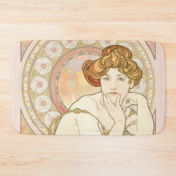 Item preview, The Precious Stones - Topaz (La Topaze), by Alphonse Mucha. HIGH DEFINITION designed and sold by MINDTHECHERRY.