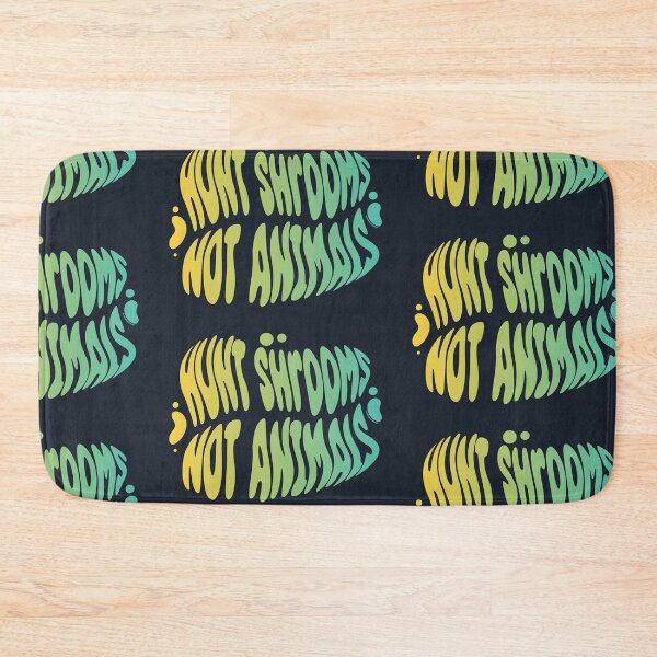 Item preview, Hunt Shrooms Not Animals | 60s Psy Lettering designed and sold by monkeybusiness.pt.