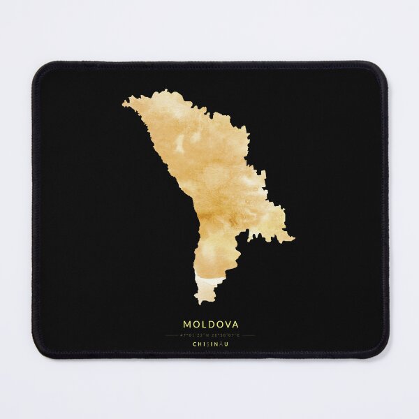 Item preview, Moldova map in gold color designed and sold by Jerhus.